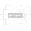 Jeu de 2 disques de frein arrière MAXGEAR 19-1020MAX - Visuel 2