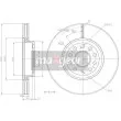 Jeu de 2 disques de frein avant MAXGEAR 19-1044MAX - Visuel 2