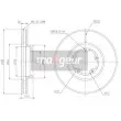 Jeu de 2 disques de frein avant MAXGEAR 19-1047MAX - Visuel 2