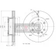 Jeu de 2 disques de frein avant MAXGEAR 19-1052MAX - Visuel 2