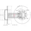 Jeu de 2 disques de frein arrière MAXGEAR 19-1058MAX - Visuel 2