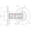 Jeu de 2 disques de frein avant MAXGEAR 19-1059MAX - Visuel 2