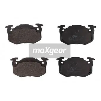 Jeu de 4 plaquettes de frein arrière MAXGEAR 19-1107