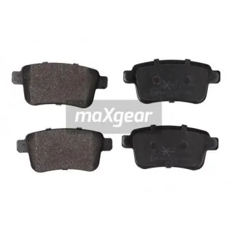 Jeu de 4 plaquettes de frein arrière MAXGEAR 19-1108