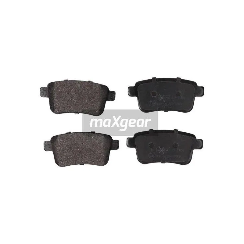 Jeu de 4 plaquettes de frein arrière MAXGEAR 19-1108