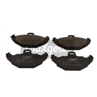 Jeu de 4 plaquettes de frein arrière MAXGEAR 19-1109