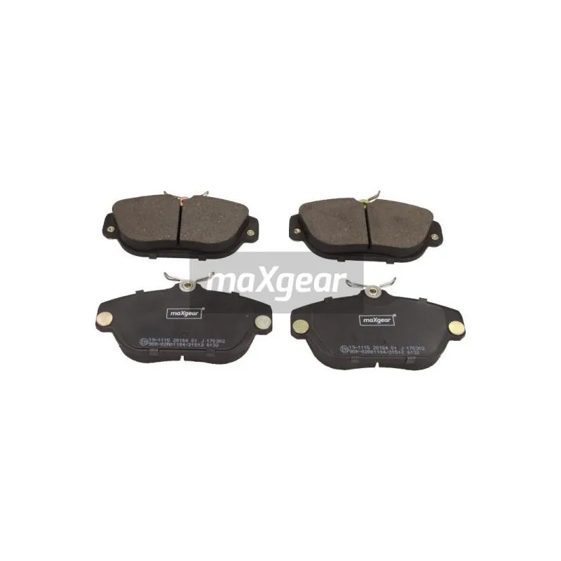Jeu de 4 plaquettes de frein avant MAXGEAR 19-1115