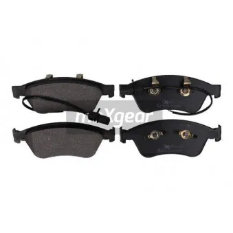 Jeu de 4 plaquettes de frein avant MAXGEAR 19-1122