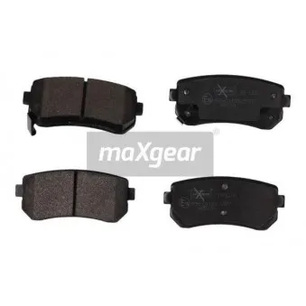 Jeu de 4 plaquettes de frein arrière MAXGEAR 19-1131