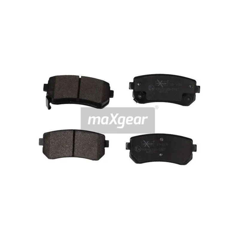 Jeu de 4 plaquettes de frein arrière MAXGEAR 19-1131