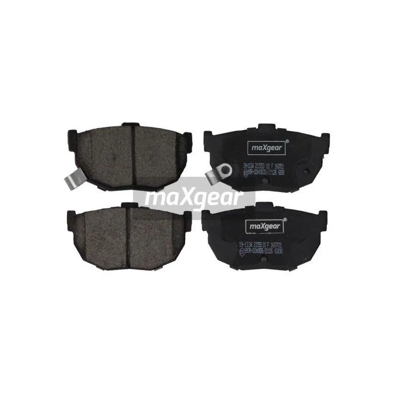 Jeu de 4 plaquettes de frein arrière MAXGEAR 19-1134