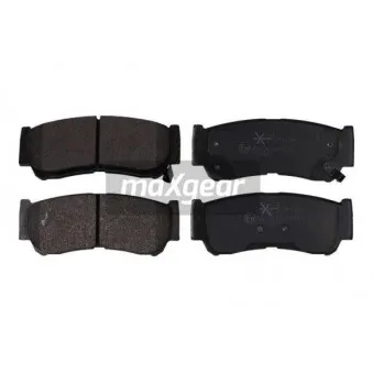 Jeu de 4 plaquettes de frein arrière MAXGEAR 19-1136