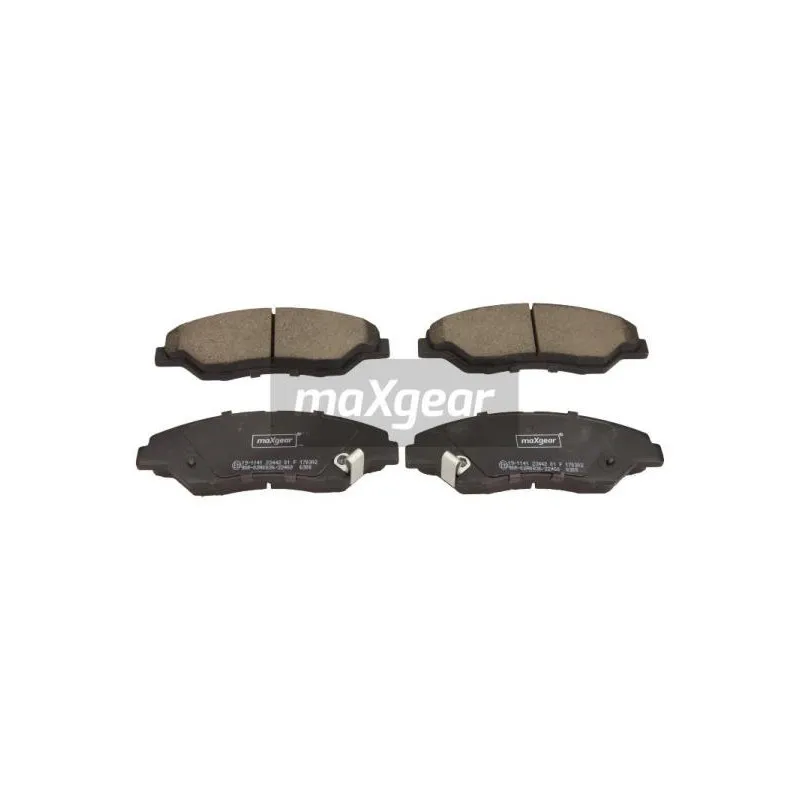 Jeu de 4 plaquettes de frein avant MAXGEAR 19-1141