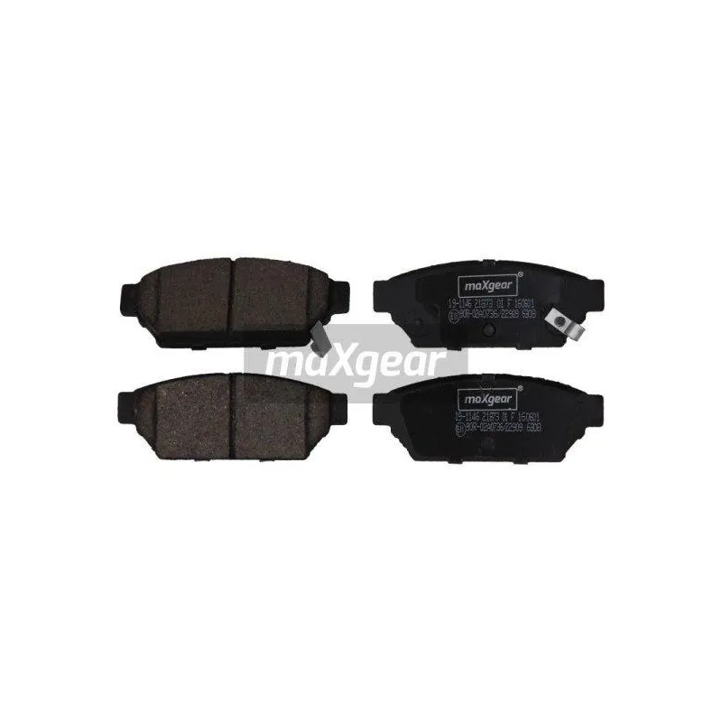 Jeu de 4 plaquettes de frein arrière MAXGEAR 19-1146