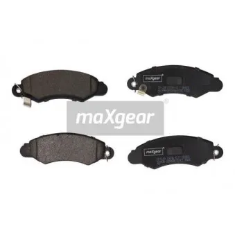 Jeu de 4 plaquettes de frein avant MAXGEAR 19-1149