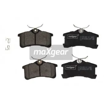 Jeu de 4 plaquettes de frein arrière MAXGEAR 19-1158