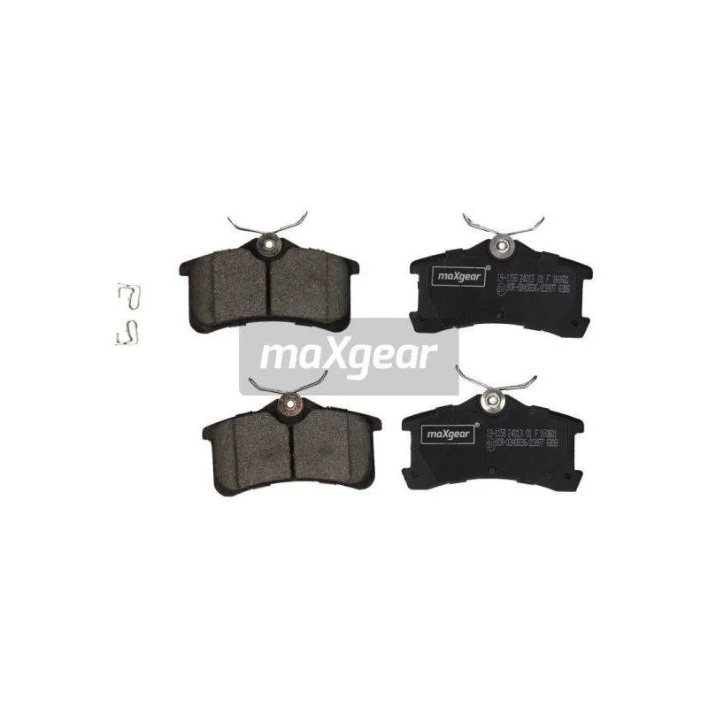 Jeu de 4 plaquettes de frein arrière MAXGEAR 19-1158