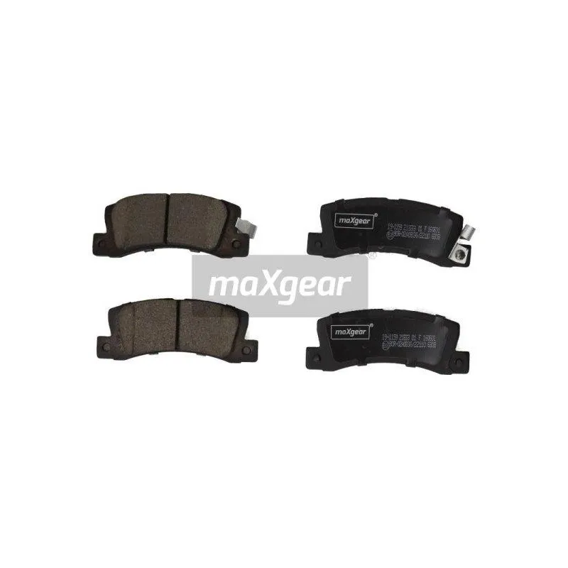 Jeu de 4 plaquettes de frein arrière MAXGEAR 19-1159