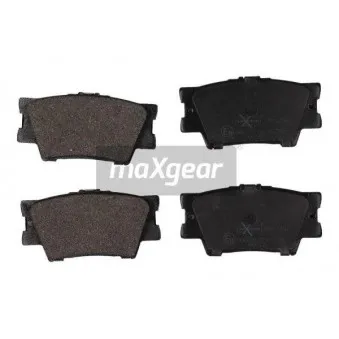 Jeu de 4 plaquettes de frein arrière MAXGEAR 19-1161