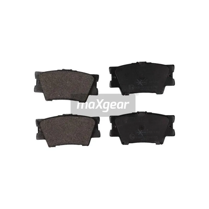 Jeu de 4 plaquettes de frein arrière MAXGEAR 19-1161