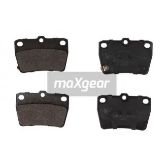 Jeu de 4 plaquettes de frein arrière MAXGEAR 19-1162