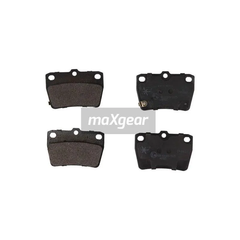 Jeu de 4 plaquettes de frein arrière MAXGEAR 19-1162