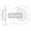 Jeu de 2 disques de frein arrière MAXGEAR 19-1229MAX - Visuel 2