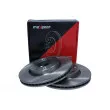 Jeu de 2 disques de frein avant MAXGEAR 19-1256 - Visuel 3
