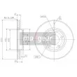 Jeu de 2 disques de frein avant MAXGEAR 19-1266MAX - Visuel 2