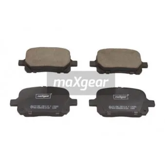 Jeu de 4 plaquettes de frein avant MAXGEAR 19-1392
