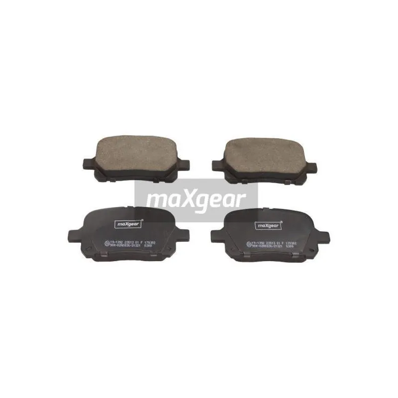 Jeu de 4 plaquettes de frein avant MAXGEAR 19-1392