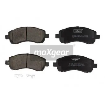 Jeu de 4 plaquettes de frein avant MAXGEAR 19-1396