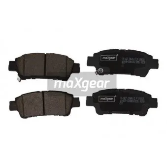 Jeu de 4 plaquettes de frein arrière MAXGEAR 19-1427
