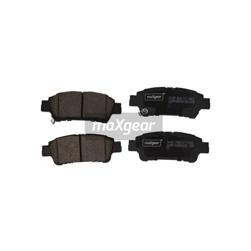 Jeu de 4 plaquettes de frein arrière MAXGEAR 19-1427