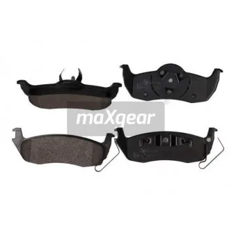 Jeu de 4 plaquettes de frein arrière MAXGEAR 19-1438