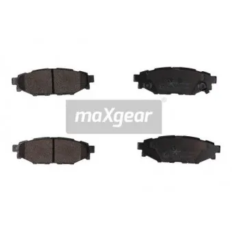 Jeu de 4 plaquettes de frein arrière MAXGEAR 19-1447