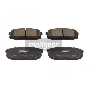 Jeu de 4 plaquettes de frein arrière MAXGEAR 19-1473