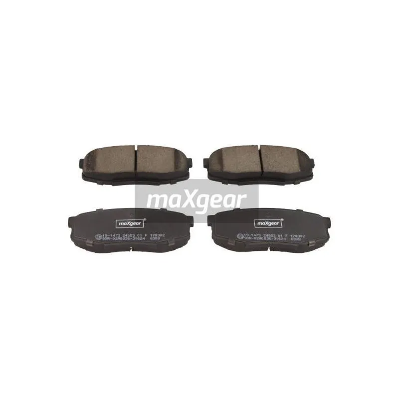 Jeu de 4 plaquettes de frein arrière MAXGEAR 19-1473