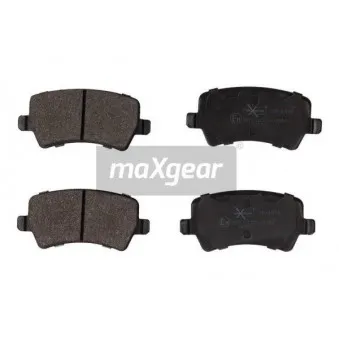Jeu de 4 plaquettes de frein arrière MAXGEAR 19-1474