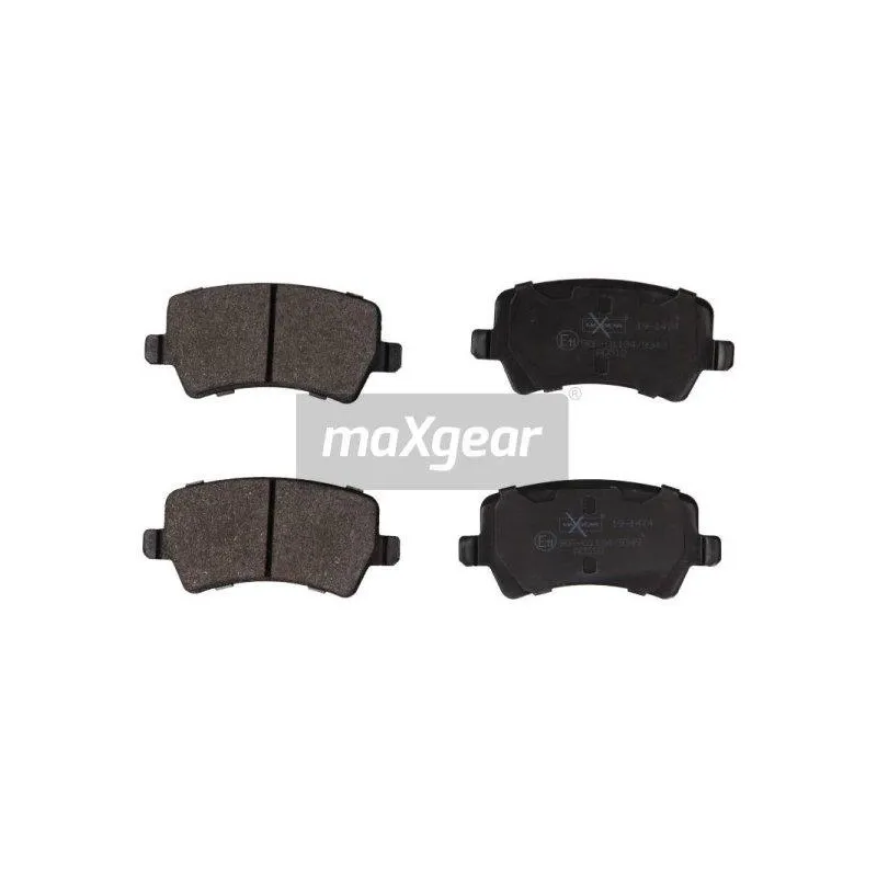 Jeu de 4 plaquettes de frein arrière MAXGEAR 19-1474