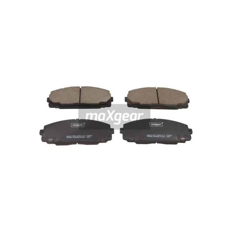 Jeu de 4 plaquettes de frein avant MAXGEAR 19-1509