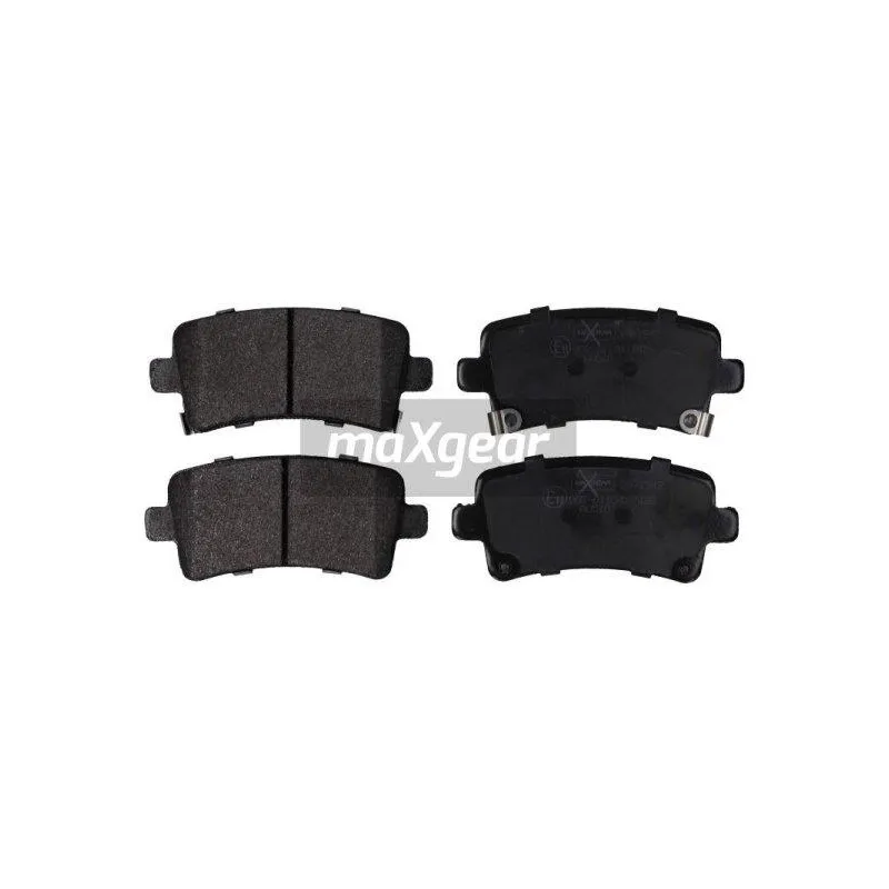 Jeu de 4 plaquettes de frein arrière MAXGEAR 19-1542