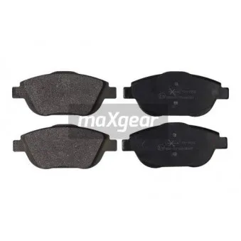 Jeu de 4 plaquettes de frein avant MAXGEAR 19-1553