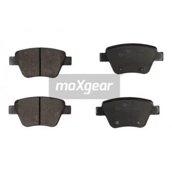 Jeu de 4 plaquettes de frein arrière MAXGEAR 19-1559