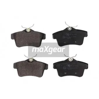 Jeu de 4 plaquettes de frein arrière MAXGEAR 19-1562