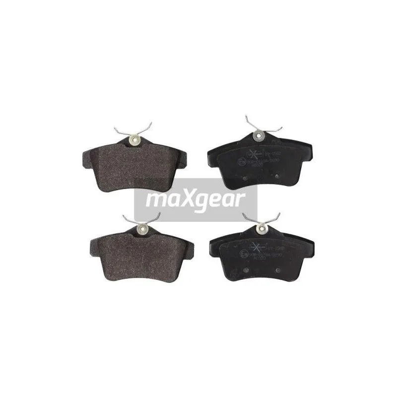 Jeu de 4 plaquettes de frein arrière MAXGEAR 19-1562