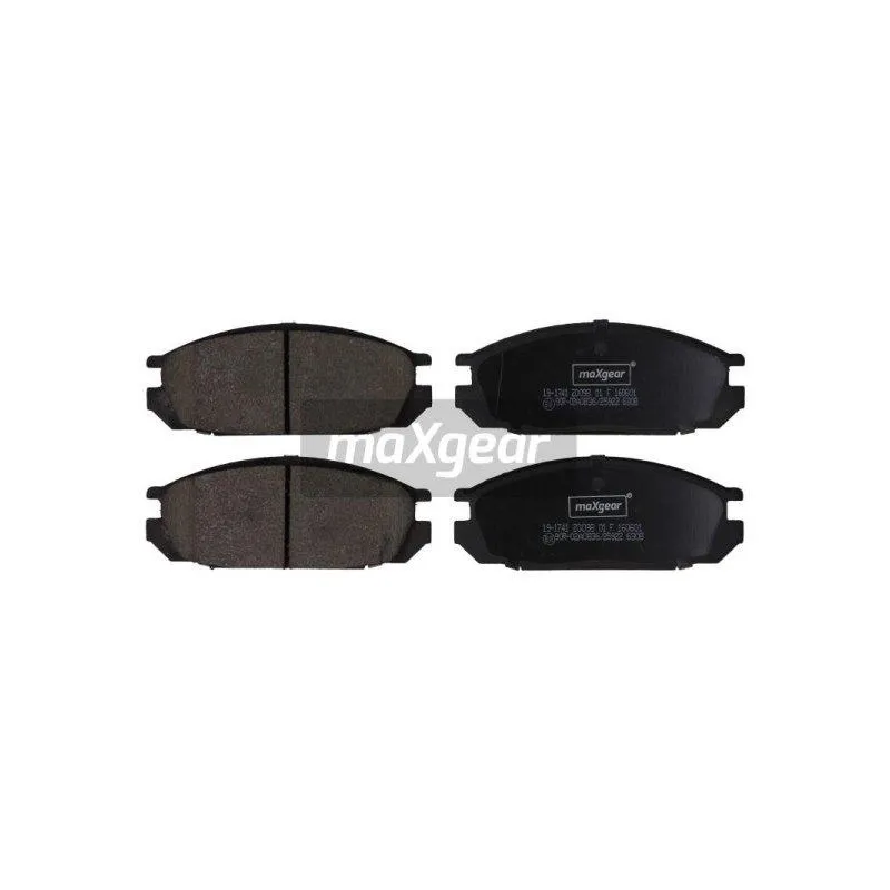 Jeu de 4 plaquettes de frein arrière MAXGEAR 19-1741