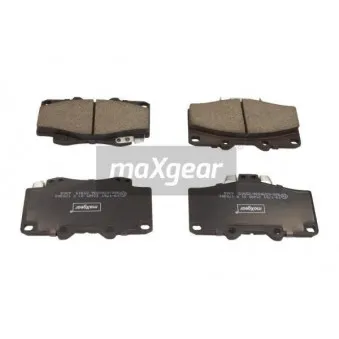 Jeu de 4 plaquettes de frein avant MAXGEAR 19-1761