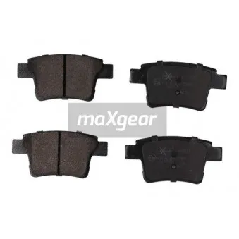 Jeu de 4 plaquettes de frein arrière MAXGEAR 19-1819