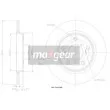 Jeu de 2 disques de frein arrière MAXGEAR 19-1869MAX - Visuel 2